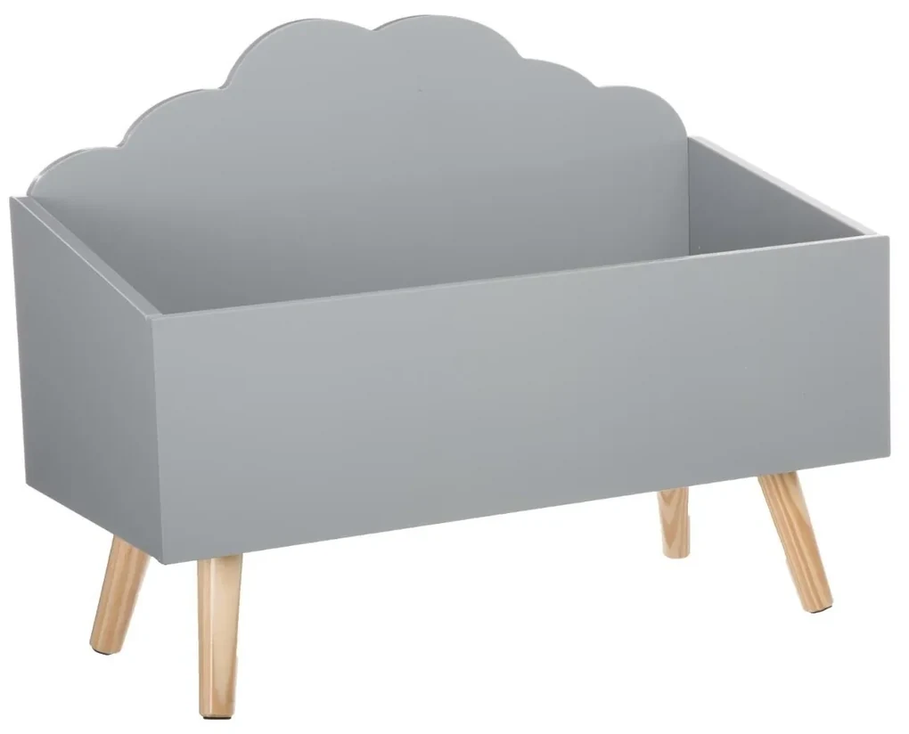 Sivý box na hračky CLOUD