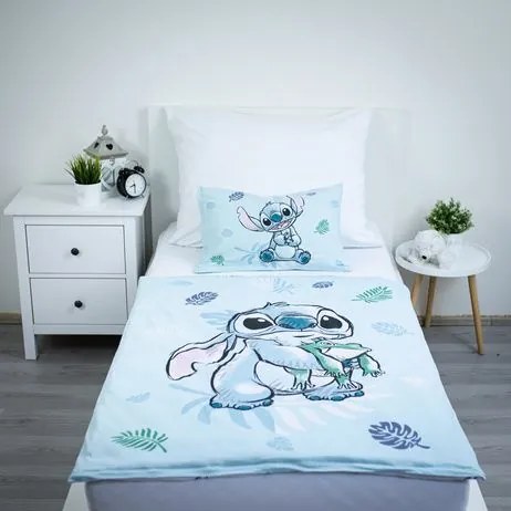 Jerry Fabrics Obliečky do postieľky 100x135 + 40x60 cm - Lilo and Stitch "Frog"