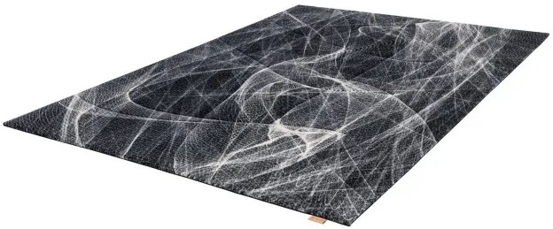 Koberec Agnella Opal Fractals čierny