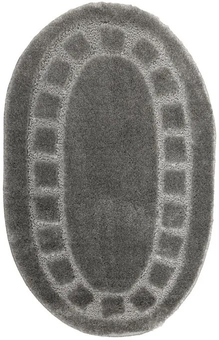 Kúpeľňový koberček OCEAN sivý ovál