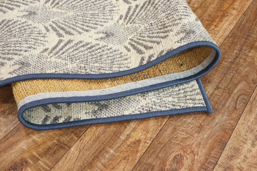 Ručne tkaný voňavý kusový koberec Vetiver 05, 120x170, béžová, exteriér, Mujkoberec Original