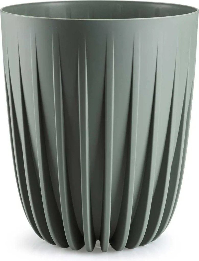Květináč STRIPPED 25x30 cm šedozelený