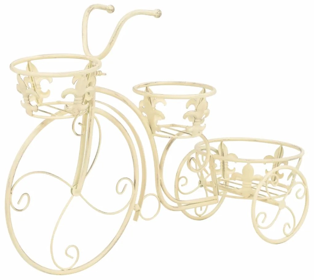 vidaXL Podstavec pod kvetináč v tvare bicykla, vintage štýl kovový