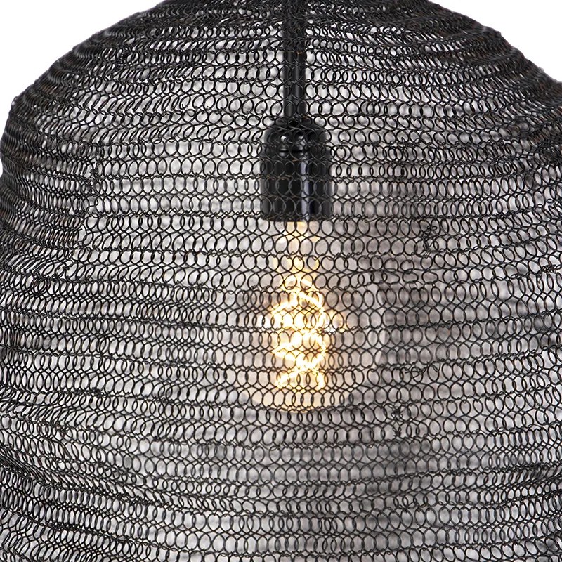 Orientálne závesné svietidlo čierne - Nidum Gran