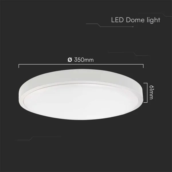 LED Kúpeľňové stropné svietidlo LED/36W/230V 3000K IP44 pr. 35 cm biela