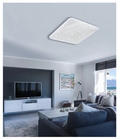 LED Stmievateľné stropné svietidlo NERIS LED/60W/230V 2700-6500K + diaľkové ovládanie