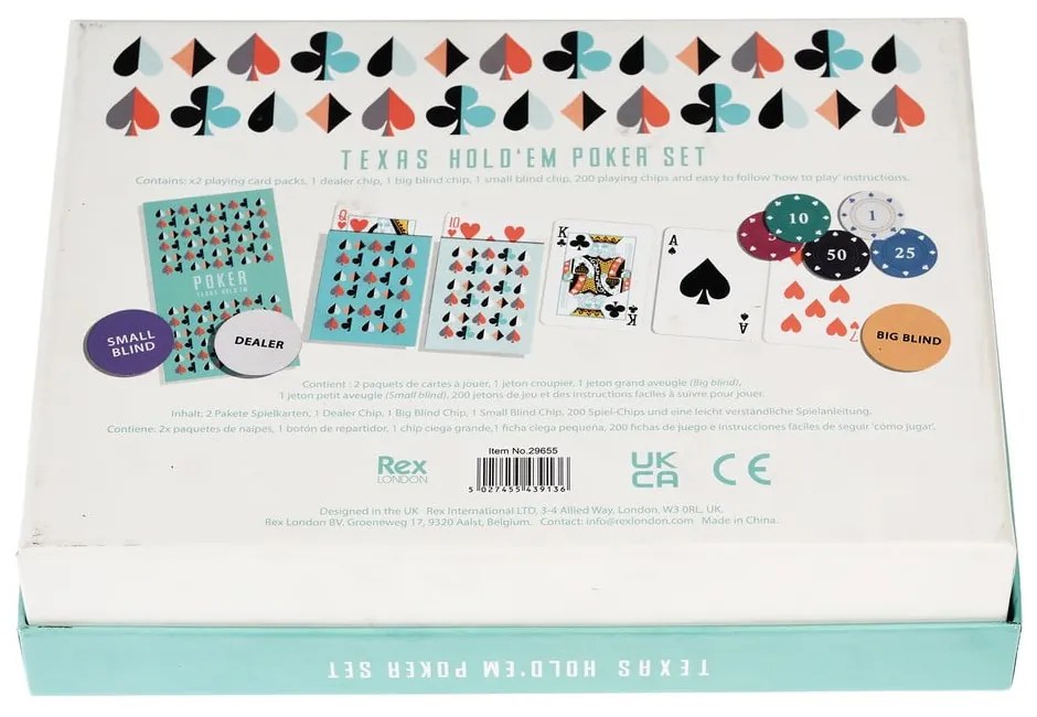Kartová hra Texas Hold'em – Rex London