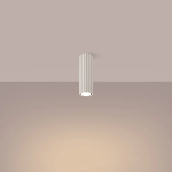 Sollux SL.1588 - Bodové svietidlo KARBON 1xGU10/10W/230V 20 cm krémová