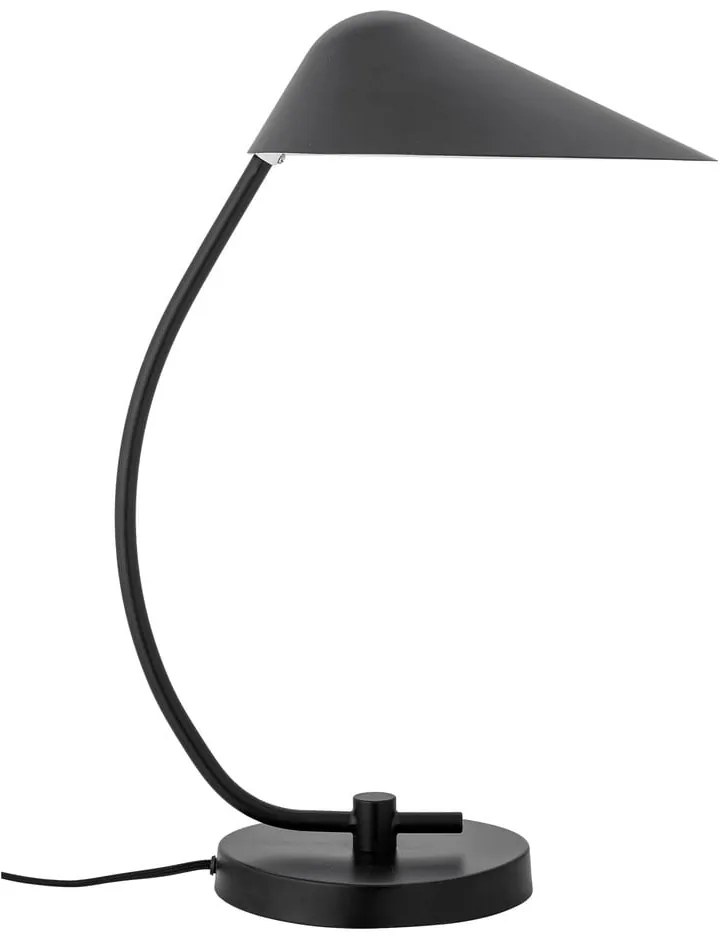 Čierna stolová lampa s kovovým tienidlom (výška 50 cm) Nisella – Bloomingville