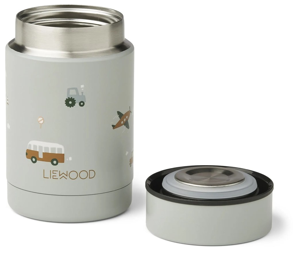 LIEWOOD Termoska Nadja Vehicles/Dove Blue mix Food Jar Recycled