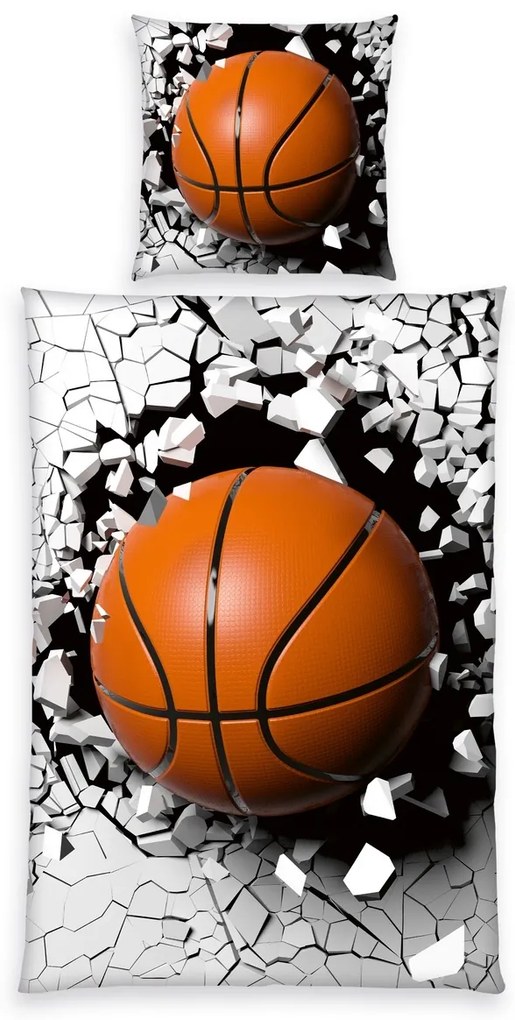 Herding bavlnená posteľná bielizeň Basketball, 135x 200 cm, 80 x 80 cm