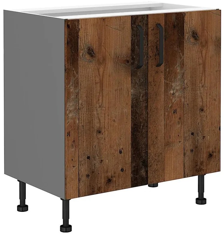 Kuchynská skrinka TESSA oldstyle/antracitová 80d 2f bb