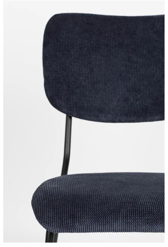 Tmavomodré jedálenské stoličky v súprave 2 ks Benson - Zuiver