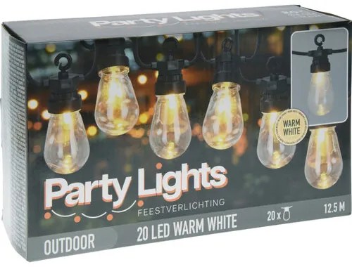 Vonkajšia svetelná reťaz, 20 LED