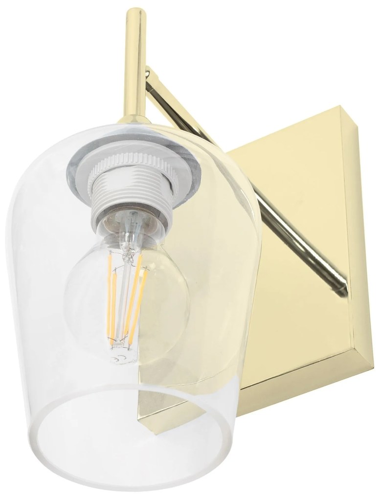 Nástenná lampa Kinkiet V zlatá