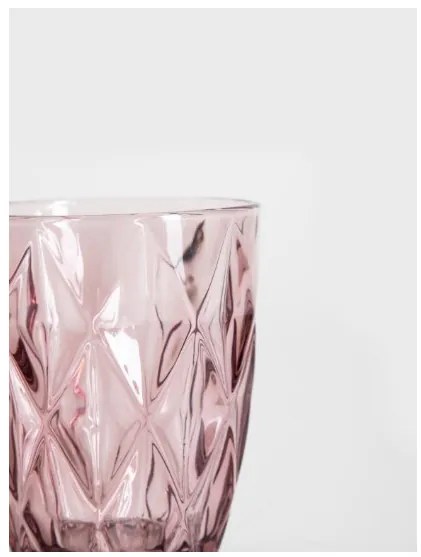 Sada štyroch pohárov LUNO ružová 748226 280 ml (4 ks)