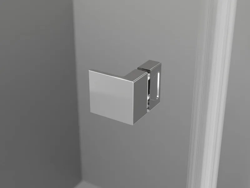 Mexen Lunar T, sklápací sprchový kút ľavý 100 x 110 cm, 8mm číre sklo, chrómový profil, 834T-100-110-01-00-L