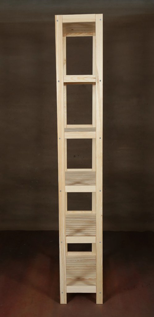 Regál drevený borovicový PN 6 - 213x50x33 cm