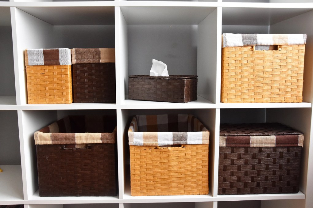 Úložný box s vekom hnedy Rozmery (cm): 40x29, v. 28