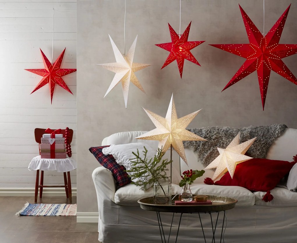 STAR TRADING Závesná papierová hviezda Sensy 70 cm