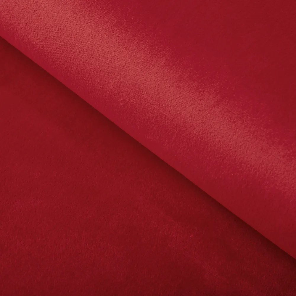 Biante Zamatový oválny obrus Velvet Prémium SVP-038 Sýto červený 140x200 cm