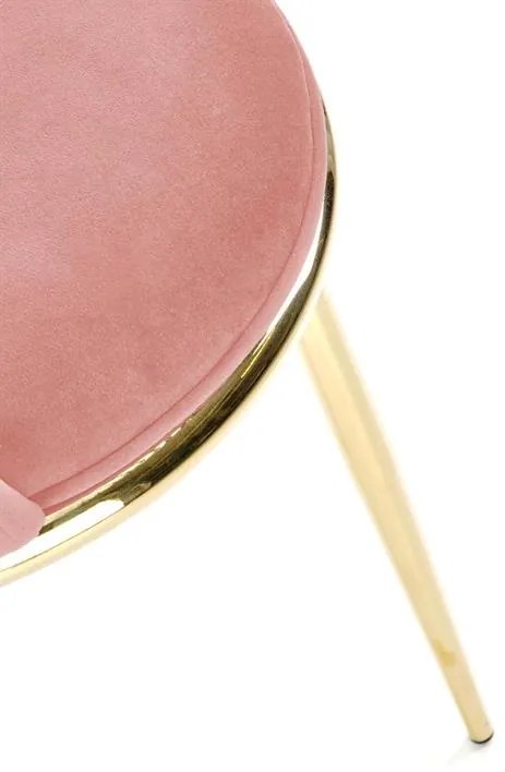 JEDÁLENSKÁ STOLIČKA KALEY RUŽOVÁ BLUVEL 52 + ZLATÁ