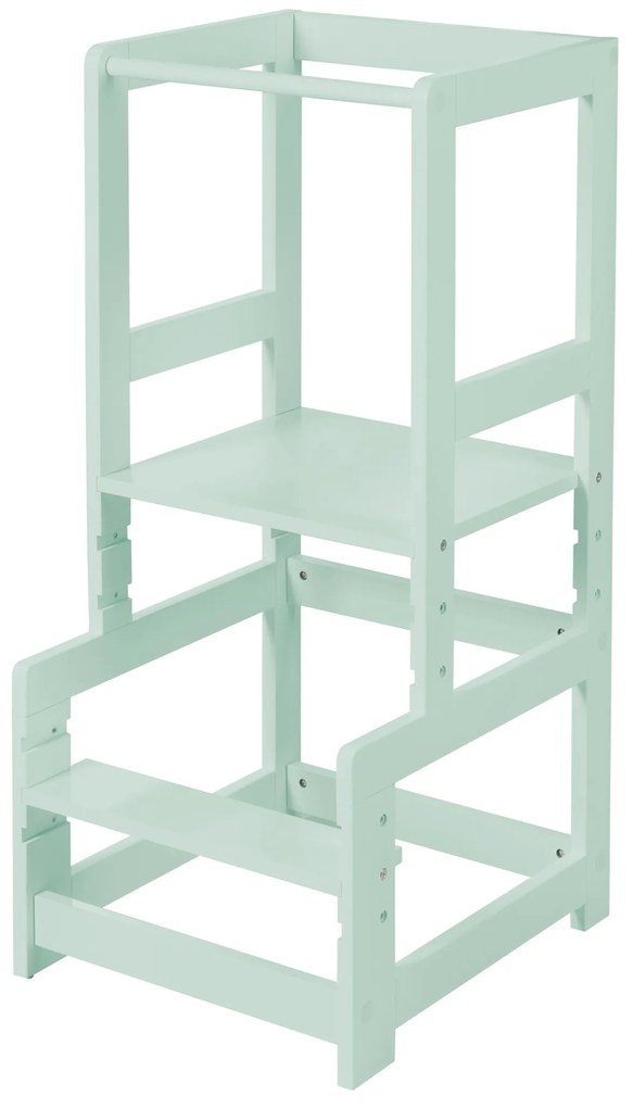 roba Drevená vzdelávacia Montessori veža (mentolová) (100359194)