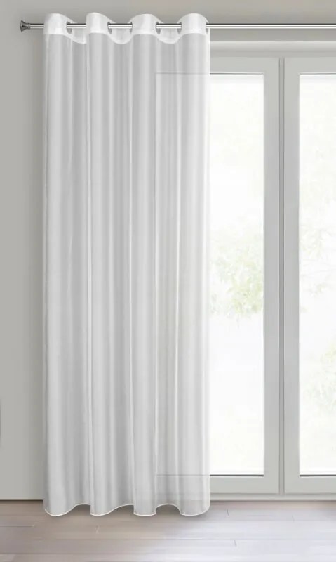 ZÁCLONA ANABEL 140X260 CM BIELA