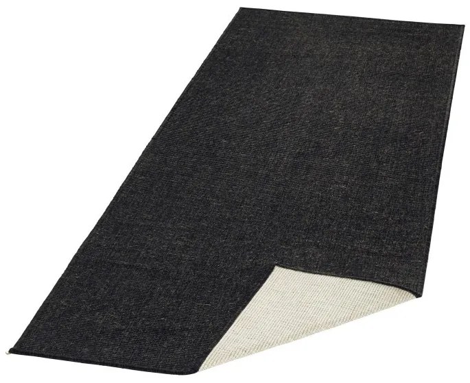 NORTHRUGS - Hanse Home koberce Kusový koberec Twin-Wendeteppiche 103096 schwarz creme – na von aj na doma - 160x230 cm