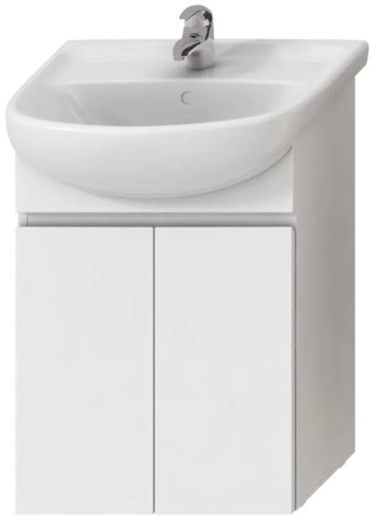 Kúpeľňová skrinka pod umývadlo Jika Lyra plus 55x31,5x70 cm biela H4531210383001