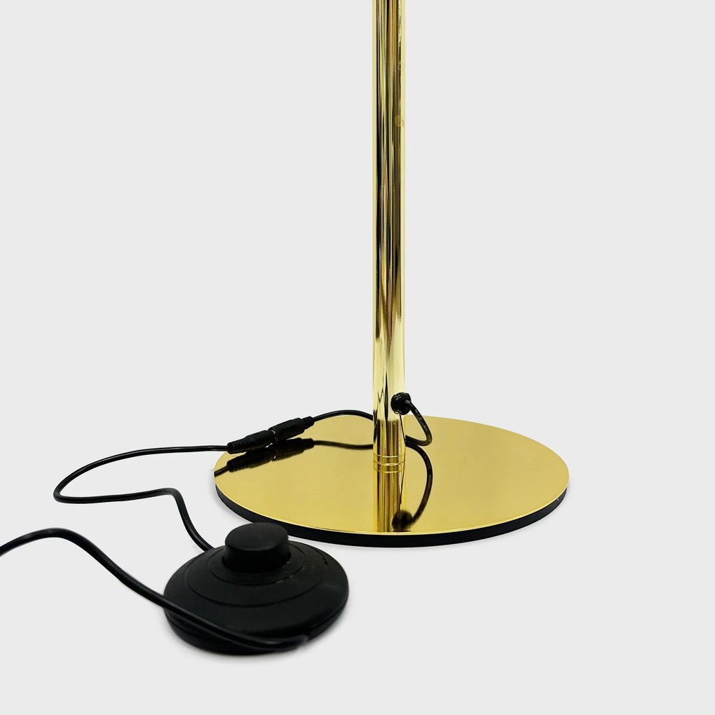 Toolight Toolight, LED podlahová lampa 145cm, 12W, APP1416-F, zlatá lesklá, OSW-05416