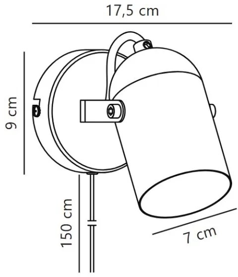 Nordlux - Nástenné bodové svietidlo LOTUS 1xE14/40W/230V