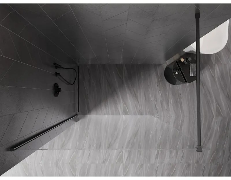 Mexen, Mexen Kioto-X sprchová stena 70 x 200 cm, priehľadná 10 mm, pištoľovo sivá kartáčovaná - 800-070-101-66-00-X