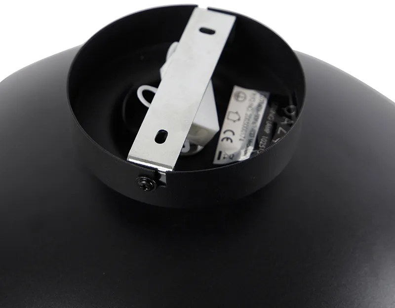 Stropná lampa čierna so zlatom 42 cm nastaviteľná - Magnax