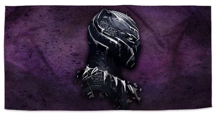 Sablio Uterák BLACK PANTHER z profilu Fialový hmlistý - 70x140 cm