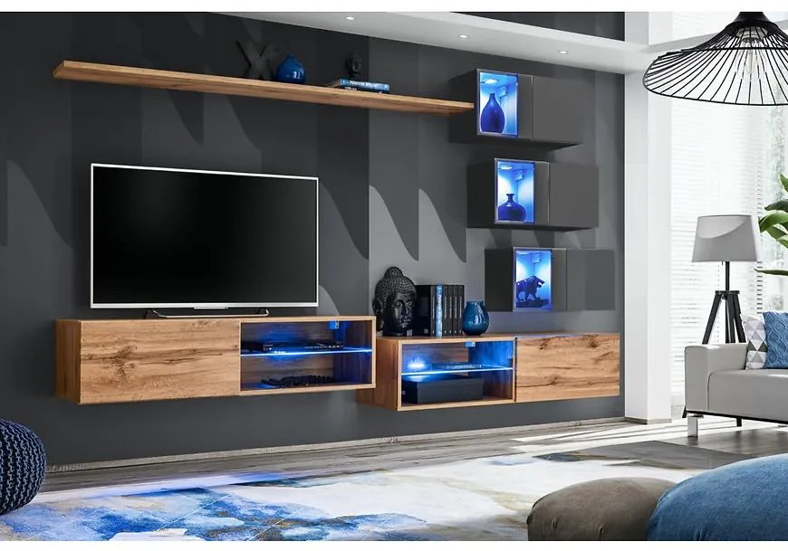 Obývacia Stena Switch Xxiv Wotan/Grafit