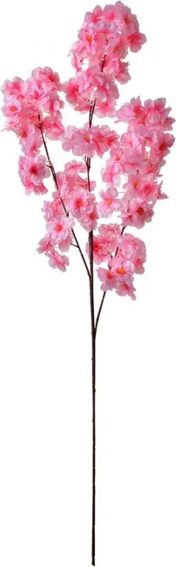 Dekorácia umelá kvetina so sýto ružovými kvetmi - 20*10*106 cm