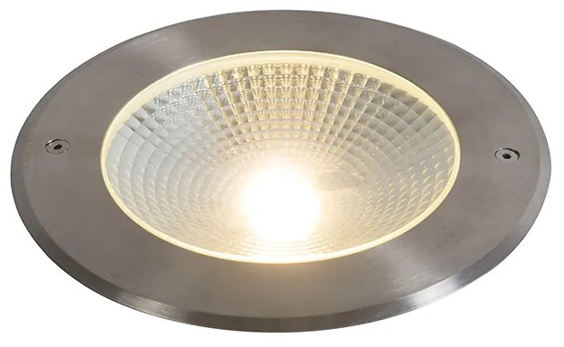 Moderný zemný reflektor oceľ vrátane LED 20W - Bridge