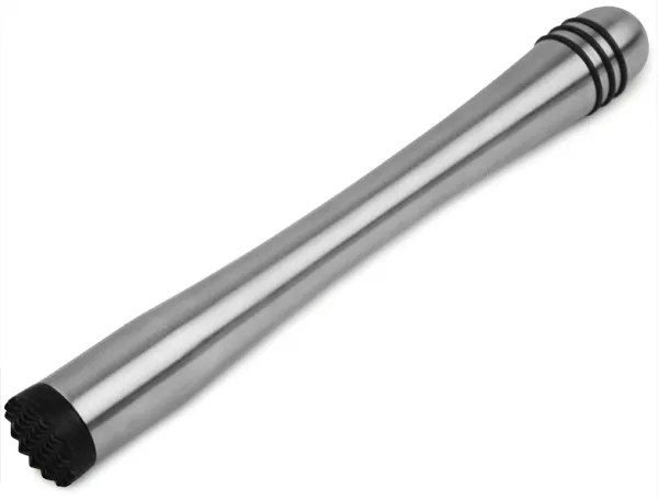 Bar@drinkstuff Nerezový mažiar s gumeným kružkom