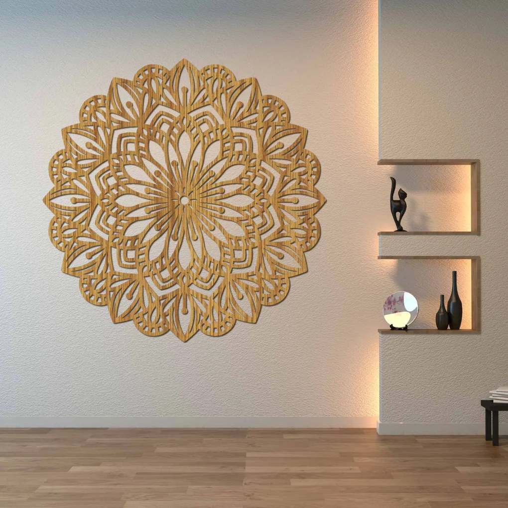SENTOP | Drevená mandala Harmónia – Elegantná dekorácia na stenu | SENTOP HDF0252