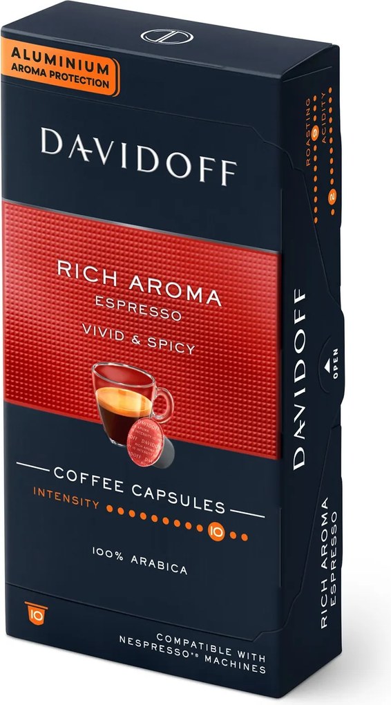 DAVIDOFF CAFÉ Rich Aroma Espresso - 10 kapsúl