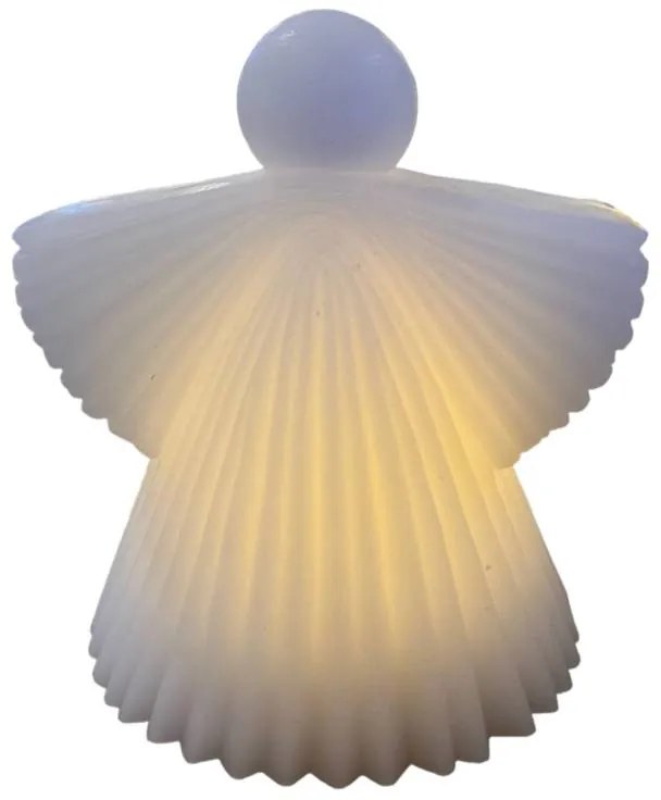 SIRIUS LED vosková svíčka anděl, bílý, 12,5 cm