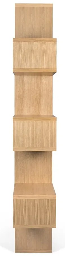 Hnedá knižnica TemaHome London, 220 × 34 cm