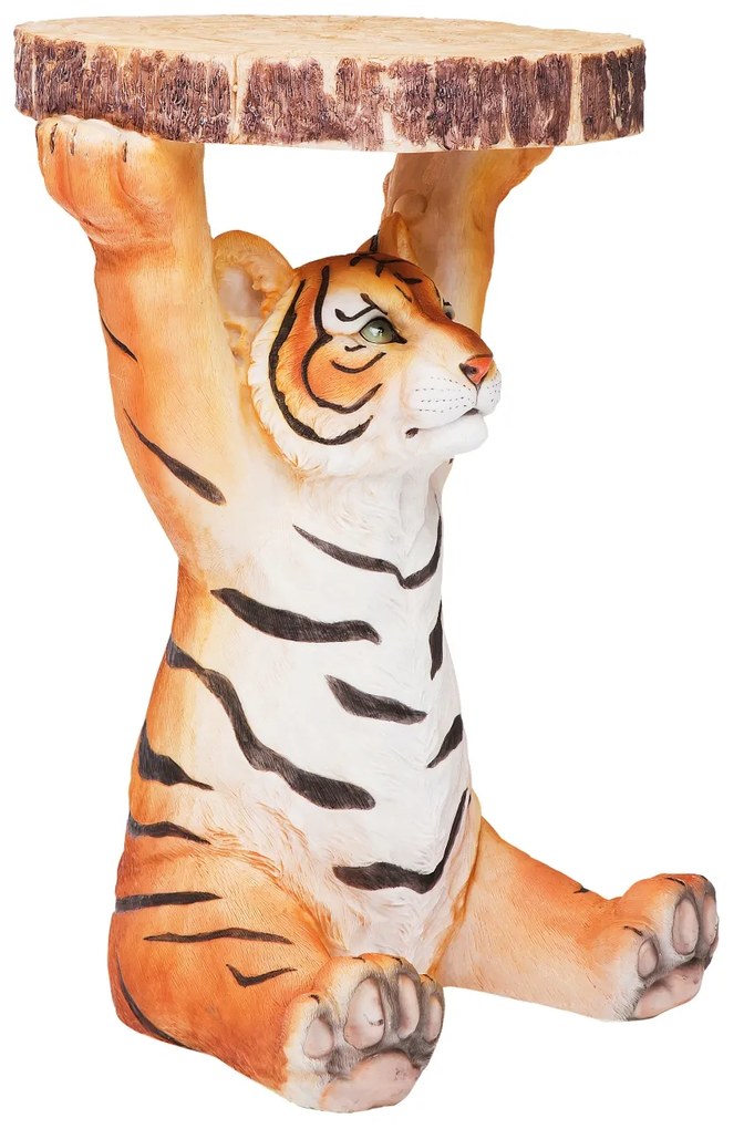 Animal príručný stolík tiger hnedý Ø35 cm