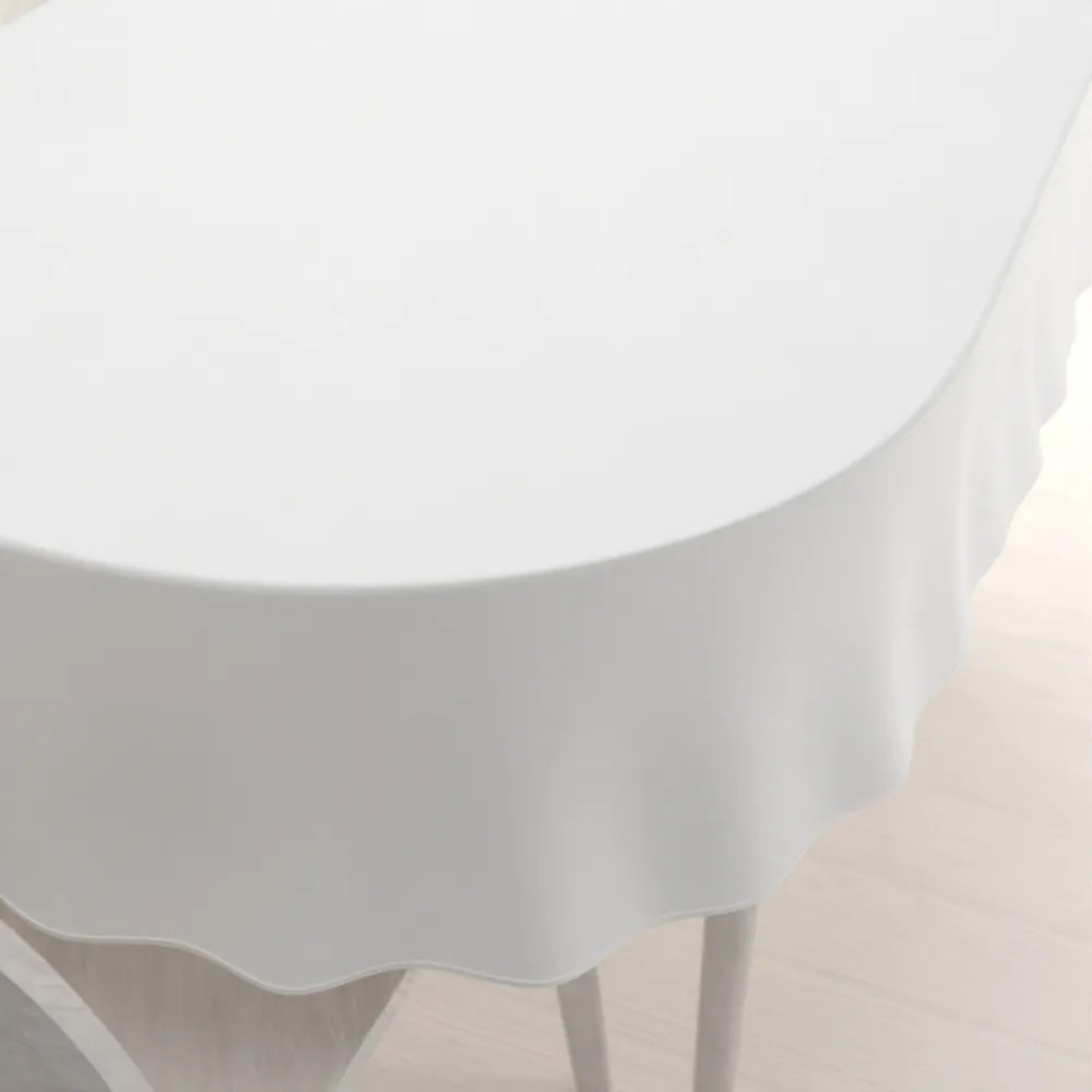 Biante Teflónový oválny obrus TF-004 Biely 60x100 cm