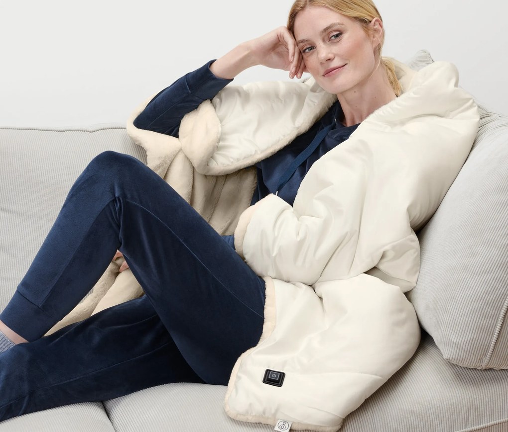 Hrejivé pončo s akumulátorom