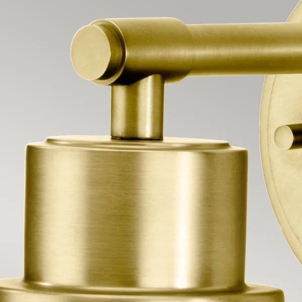 Elstead BATH-MORVAH1-BB - Kúpeľňové nástenné svietidlo 1xE27/60W/230V IP44 zlatá