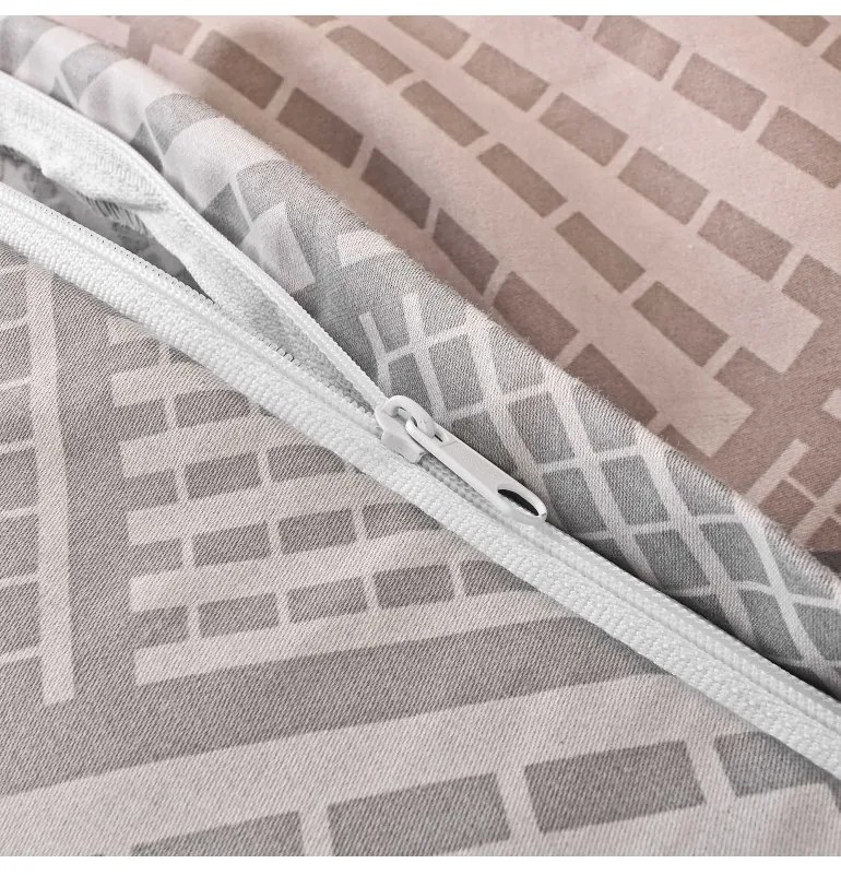 Obliečky Karson satén EMI, Štandardný set jednolôžko obsahuje 1x 140x200 + 1x 70x90