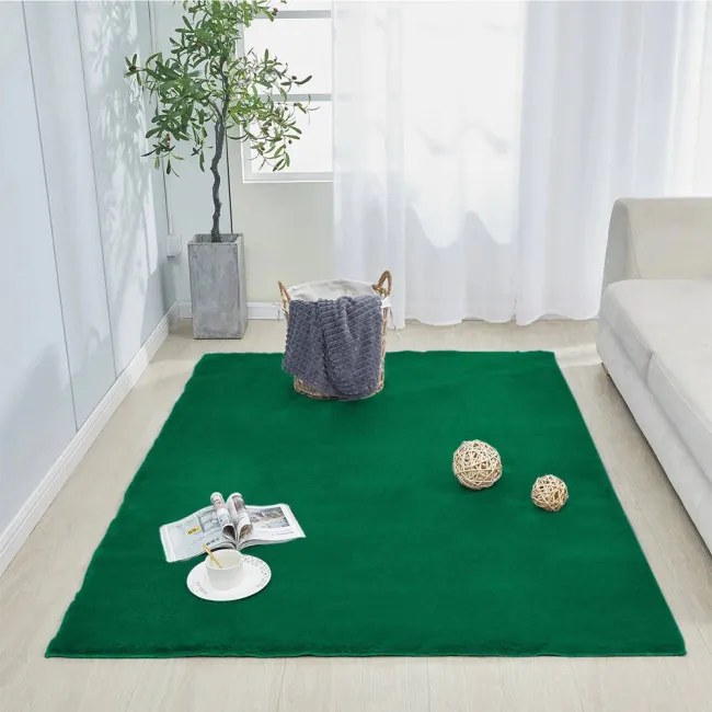 Protišmykový koberec RABBIT fľaškovo zelený