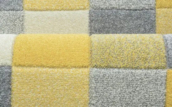 Oriental Weavers, Kusový koberec Portland 1923/RT44, 80x140, žltá, chodba / predsieň